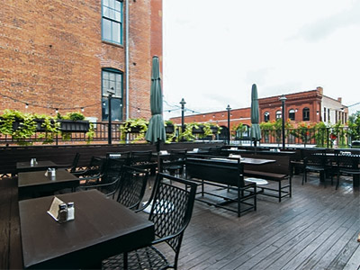 Upstream Brewing Company Old Market rooftop patio
